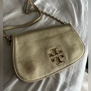 Tory Burch Gold Metallic Crossbody